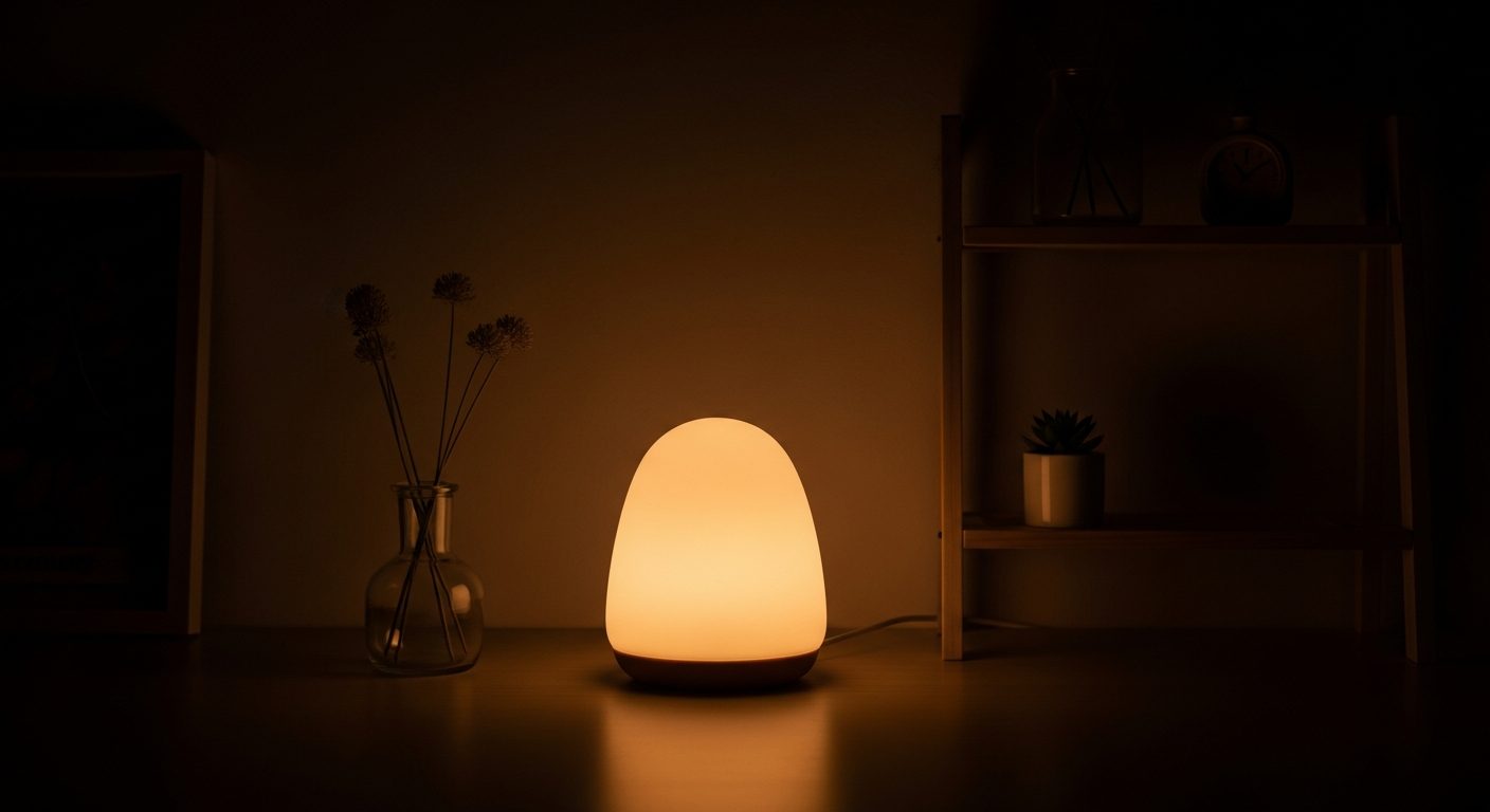 Quiet nursery at night during a postpartum night doula shift in a San Francisco home